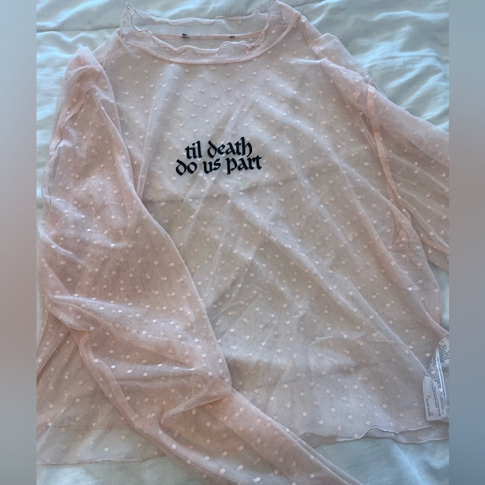 Forever 21 Pink Sheer Blouse